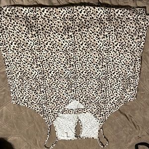 Leopard print layering tank top